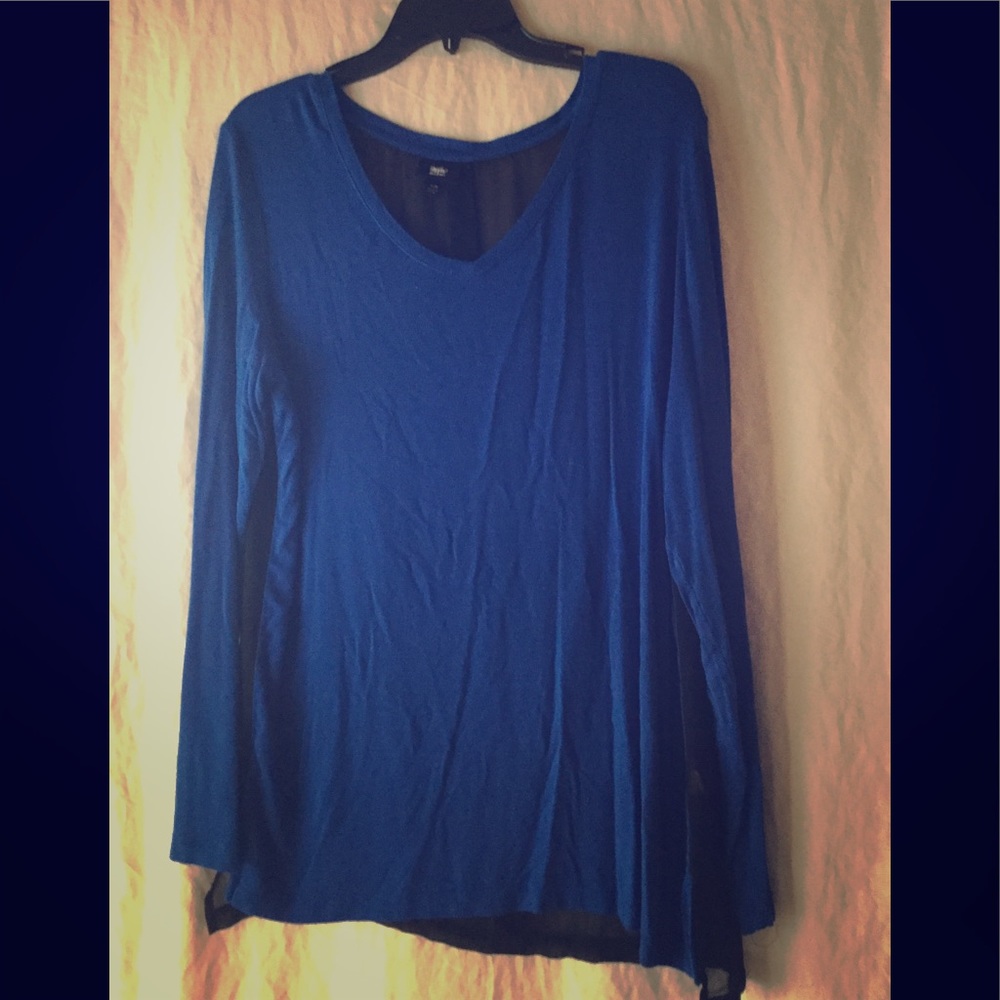 Long Sleeve Blue front sweater